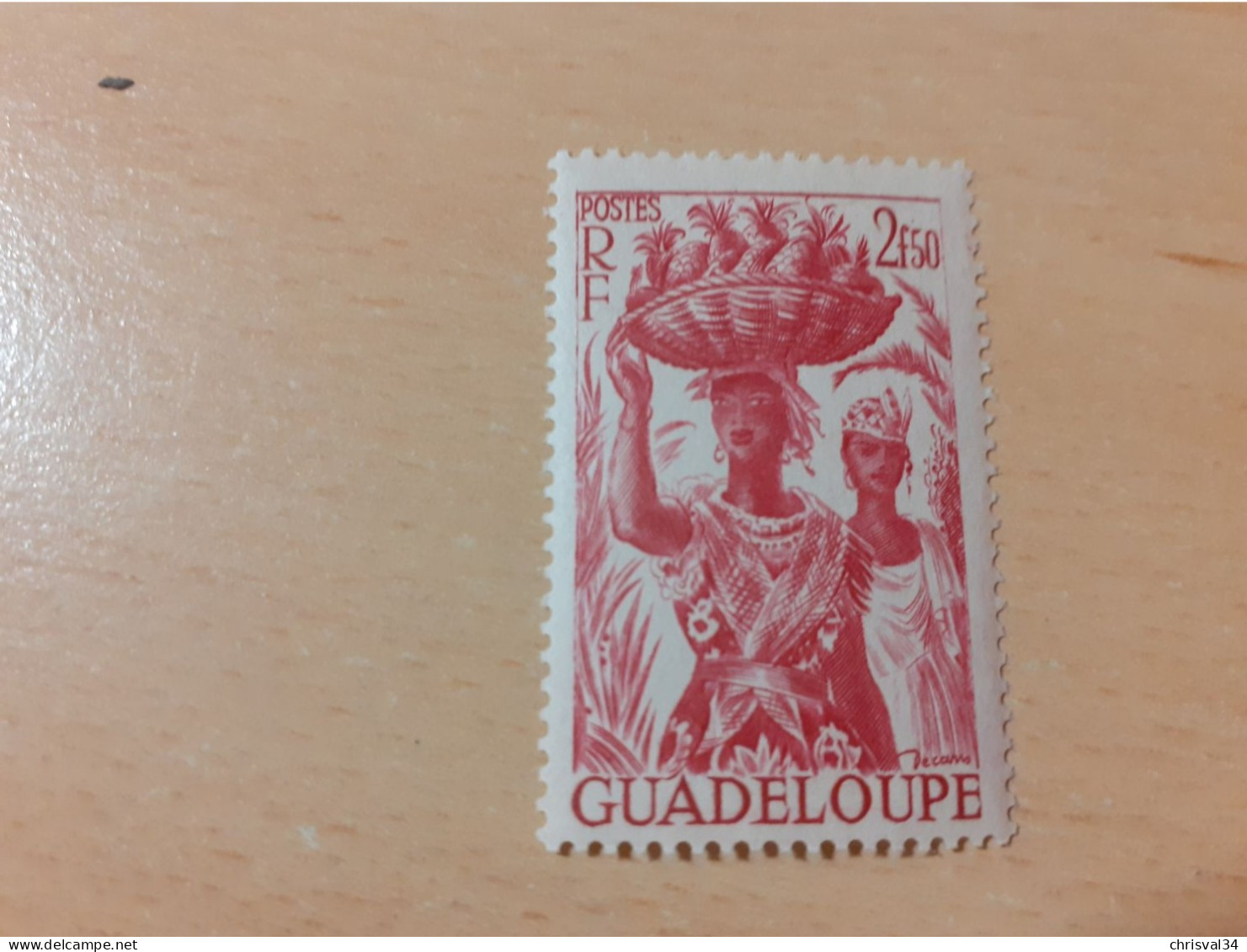 TIMBRE   GUADELOUPE       N  204    COTE  1,25   EUROS  NEUF  TRACE  CHARNIERE - Ungebraucht