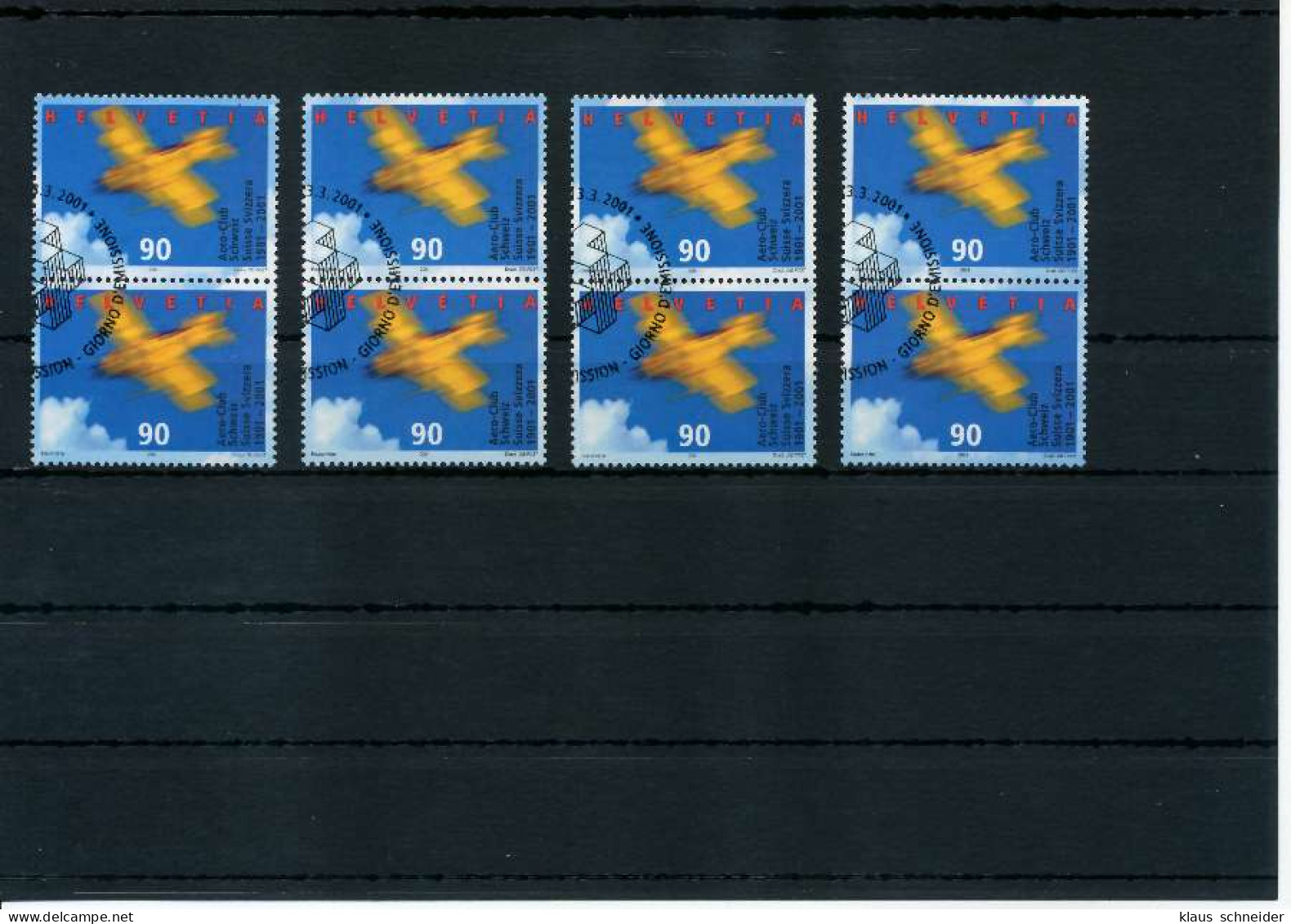 SCHWEIZ 2001 Nr 1747-Zd01-1747-Zd16 Gestempelt X729102 - Used Stamps