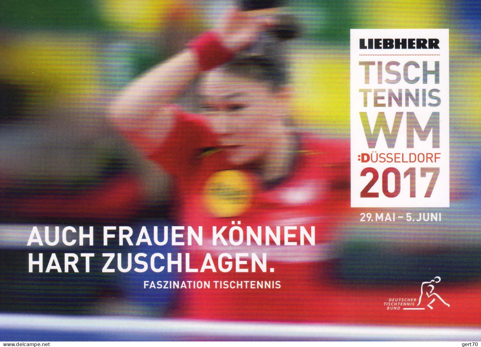 Germany / Allemagne 2017, World Table Tennis Championships / Championnats Du Monde / Düsseldorf - Tennis Tavolo