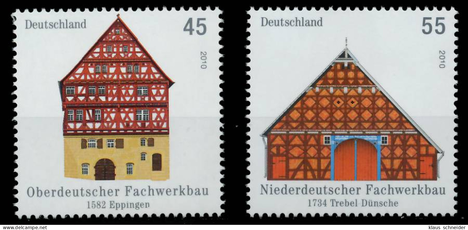 BRD BUND 2010 Nr 2823-2824 Postfrisch S3BFBB2 - Unused Stamps