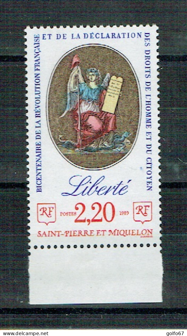ST PIERRE & MIQUELON 1989 Y&T N° 499 NEUF** - Unused Stamps