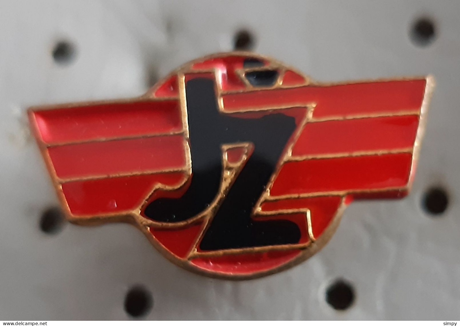 JZ Yugoslav Railway Locomotive Train Logo Yugoslavia Pin - Trasporti