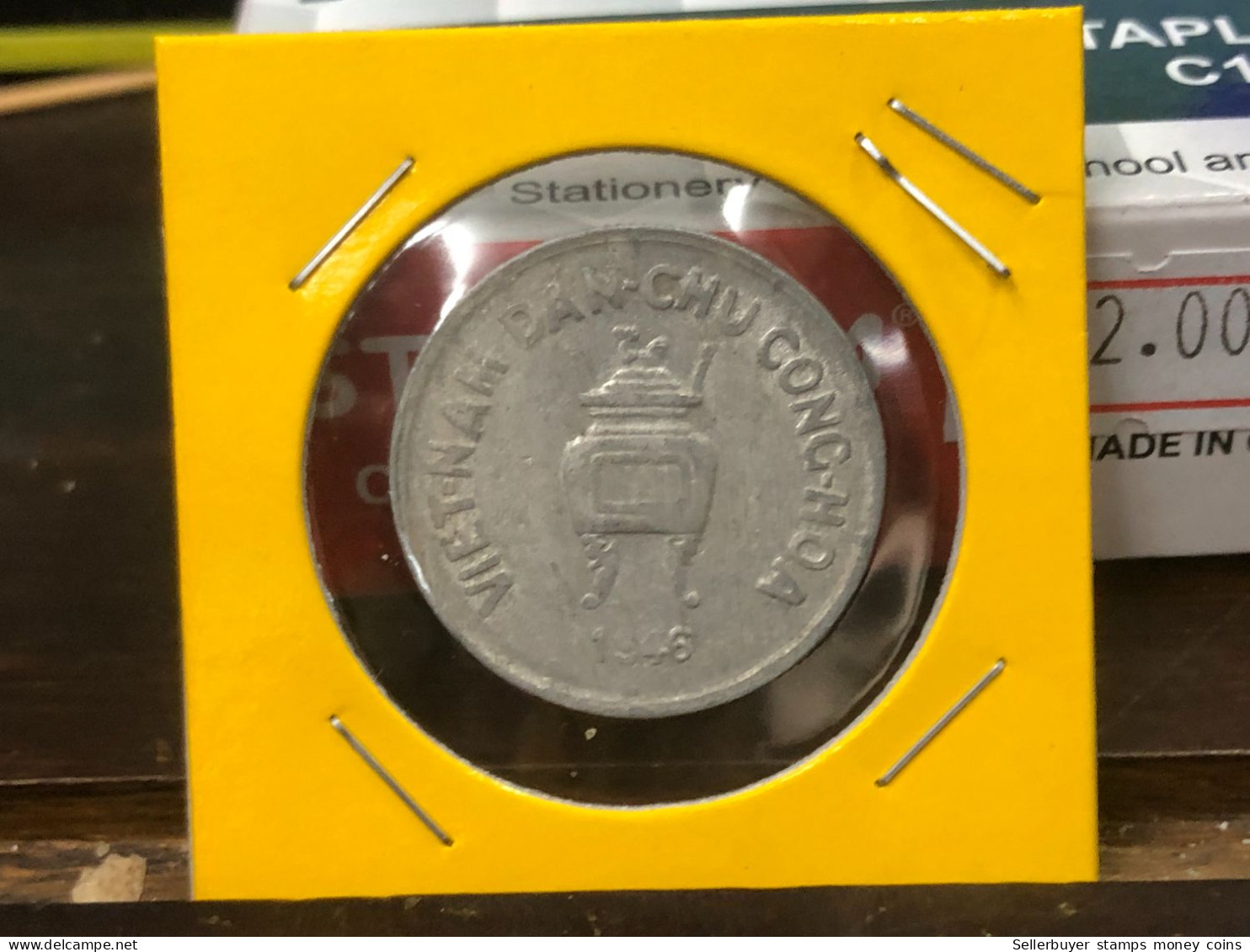VIET-NAM DAN-CHU CONG-HOA-aluminium-KM#2.1 1946 5 Hao(coins Error Backside Printing 10 Pm)-1 Pcs- Xf No 10 - Vietnam