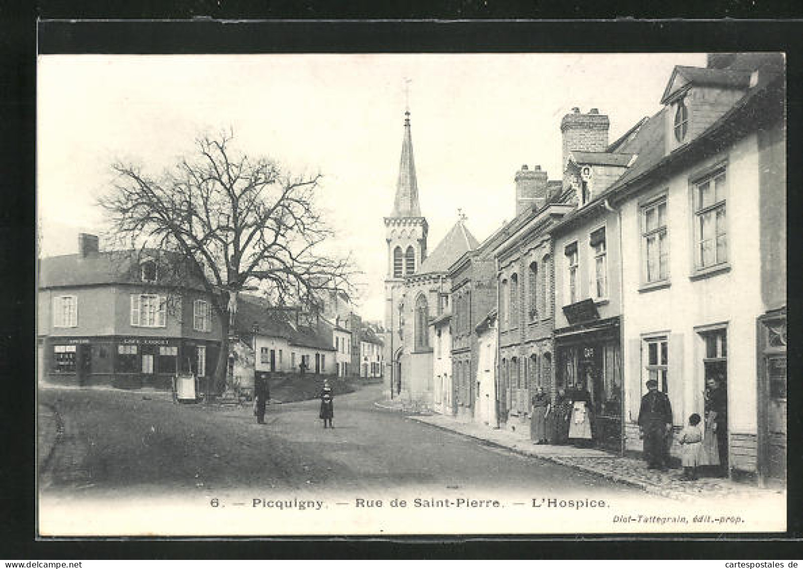 CPA Picquigny, Rue De Saint-Pierre, L`Hospice  - Picquigny