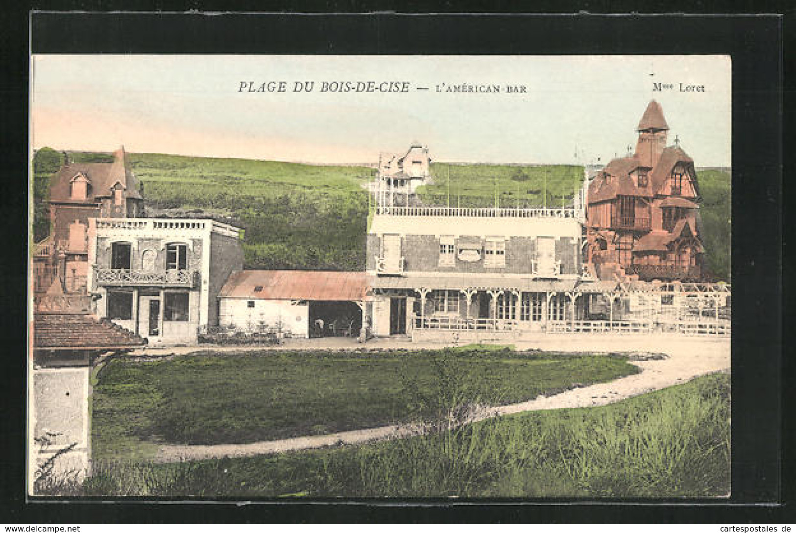 CPA Plage Du Bois-de-Cise, L`American-Bar, Mme Loret  - Bois-de-Cise