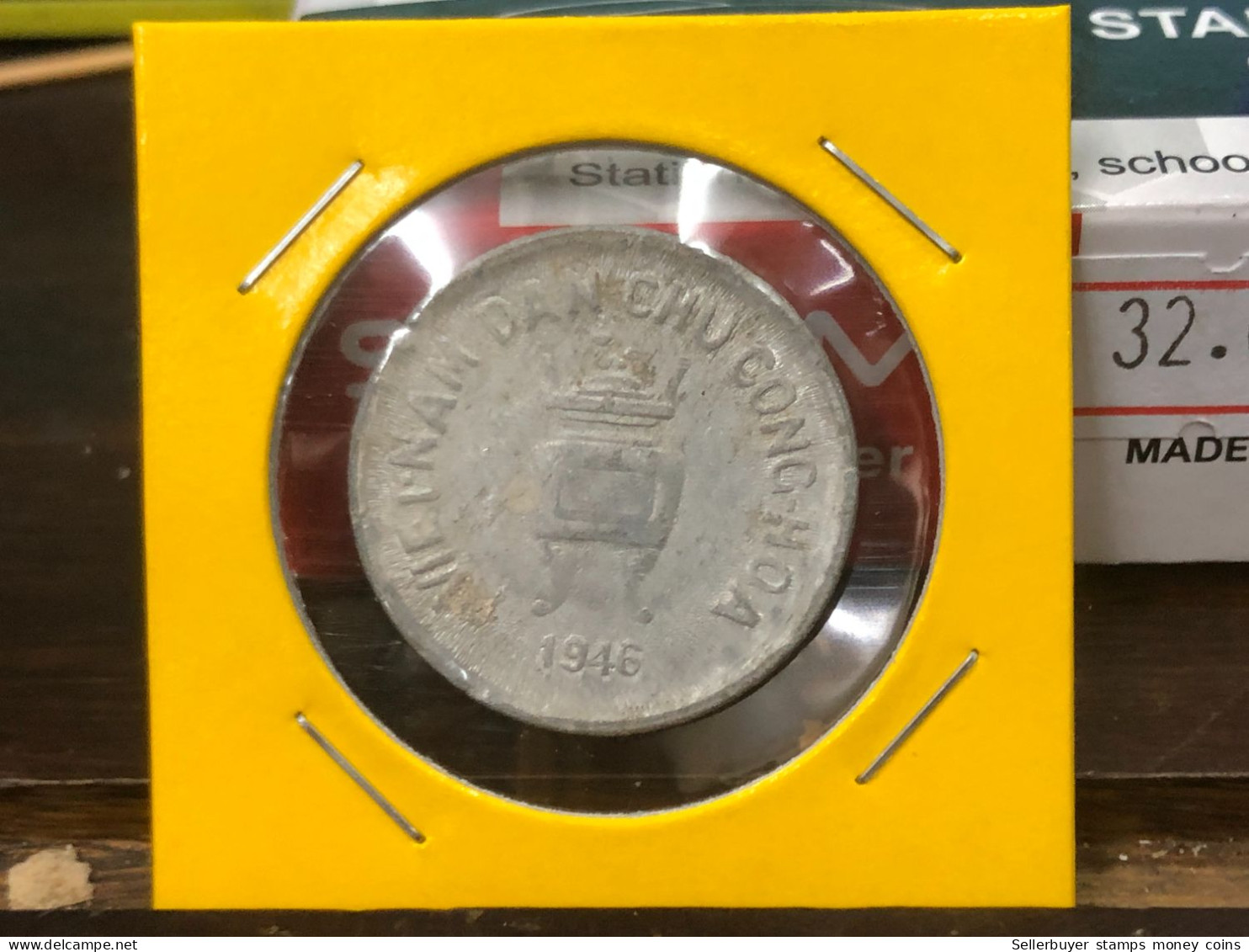 VIET-NAM DAN-CHU CONG-HOA-aluminium-KM#2.1 1946 5 Hao(coins Error Backside Printing 11 Pm)-1 Pcs- Xf No 4 - Vietnam