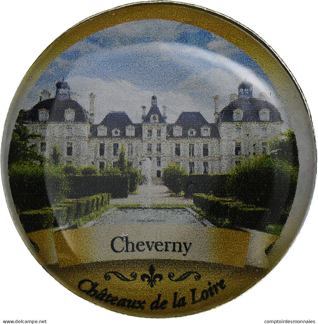 France, Jeton, Châteaux De La Loire, Cheverny, Nickel, TTB - Otros & Sin Clasificación