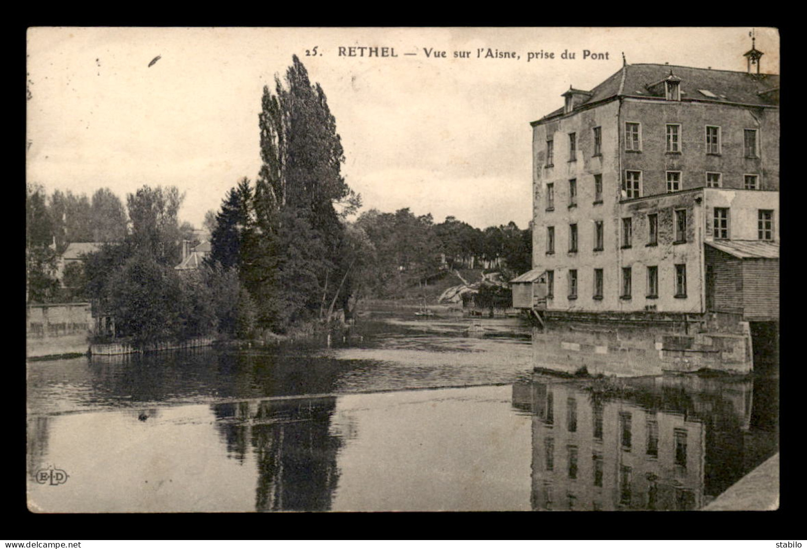 08 - RETHEL - VUE SUR L'AISNE PRISE DU PONT - Rethel