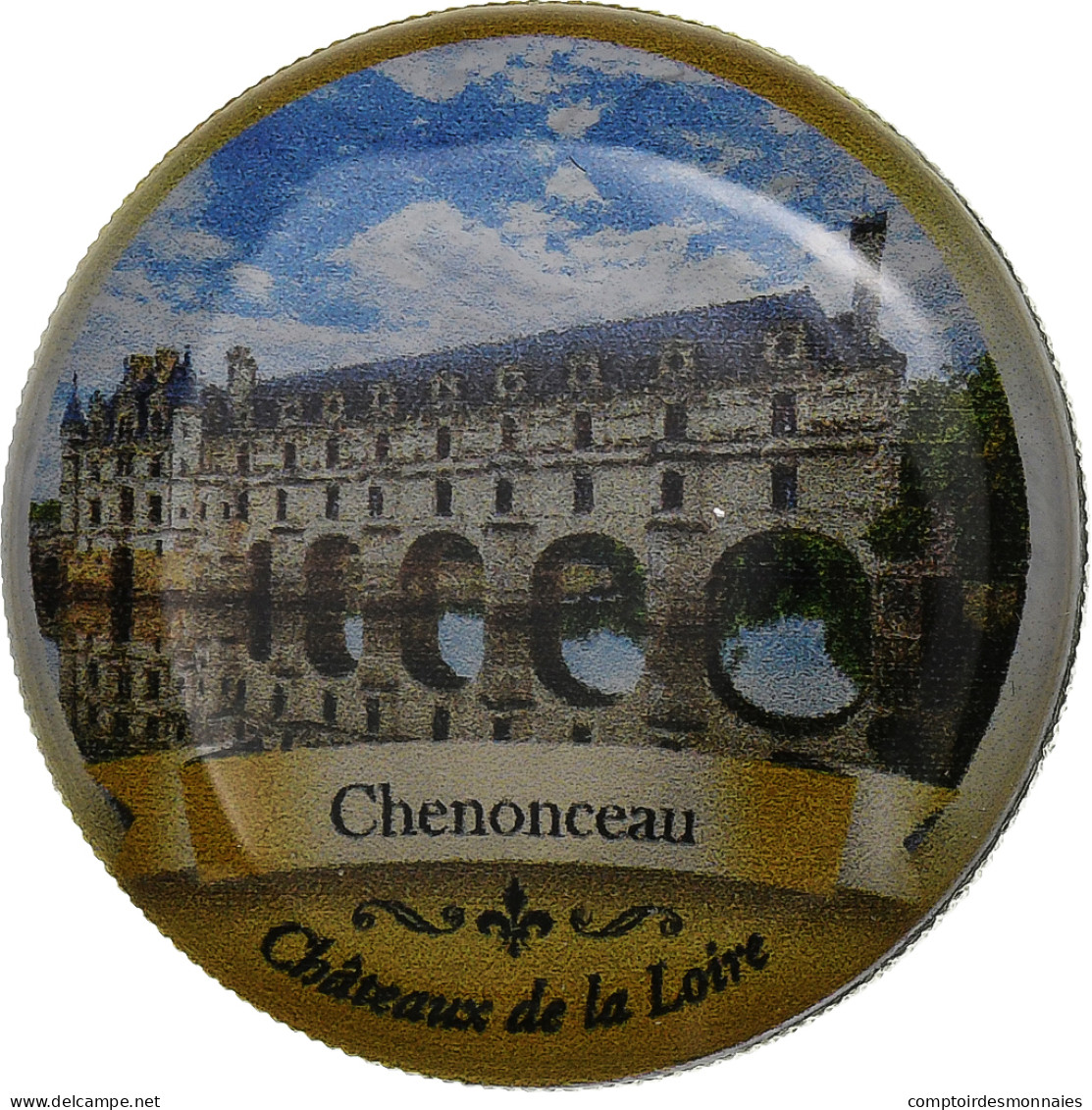 France, Jeton, Châteaux De La Loire, Chenonceau, Nickel, TTB - Autres & Non Classés