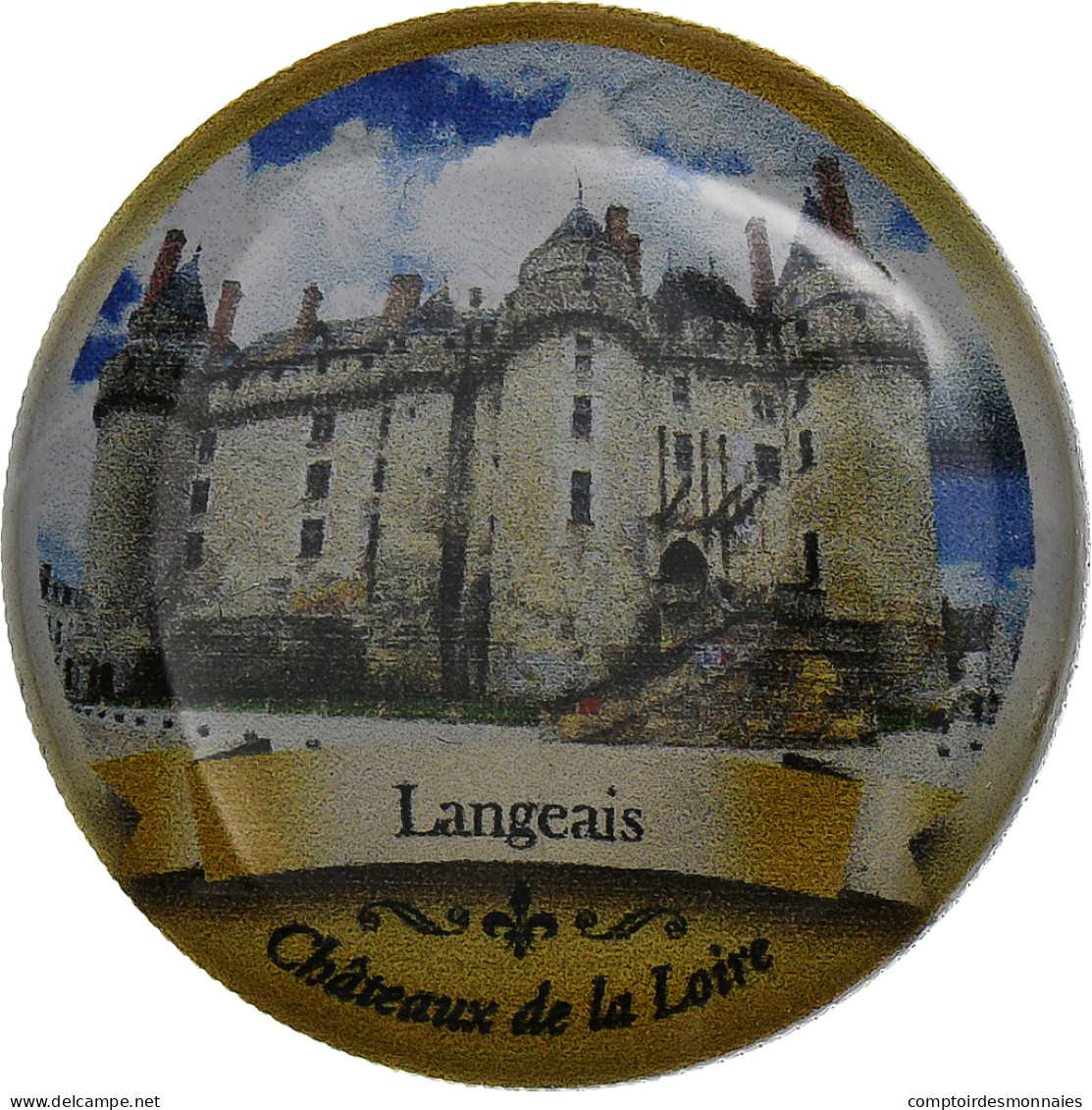 France, Jeton, Châteaux De La Loire, Langeais, Nickel, TTB - Other & Unclassified