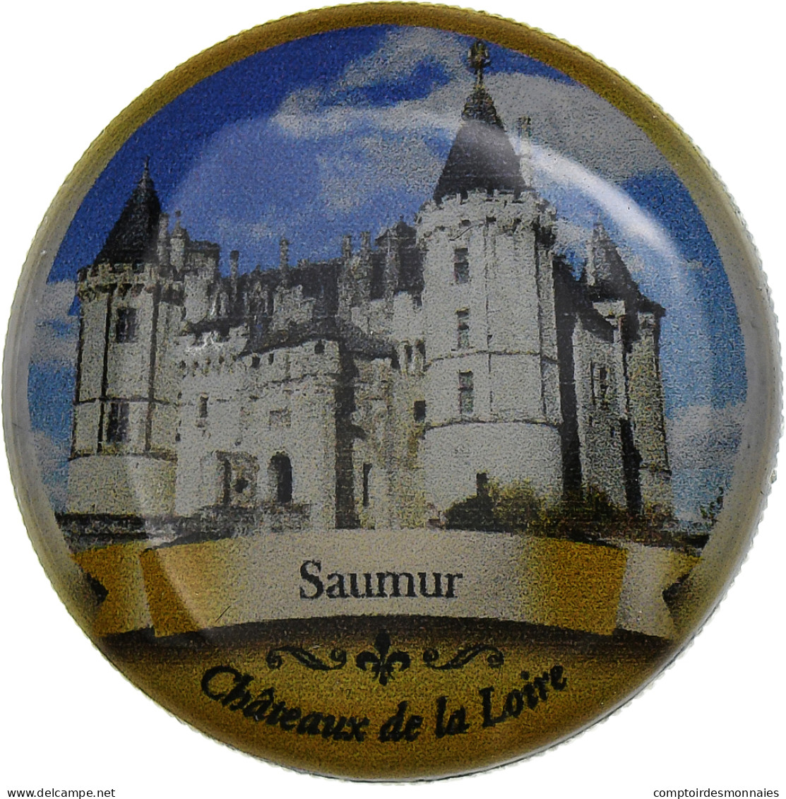 France, Jeton, Châteaux De La Loire, Saumur, Nickel, TTB - Sonstige & Ohne Zuordnung