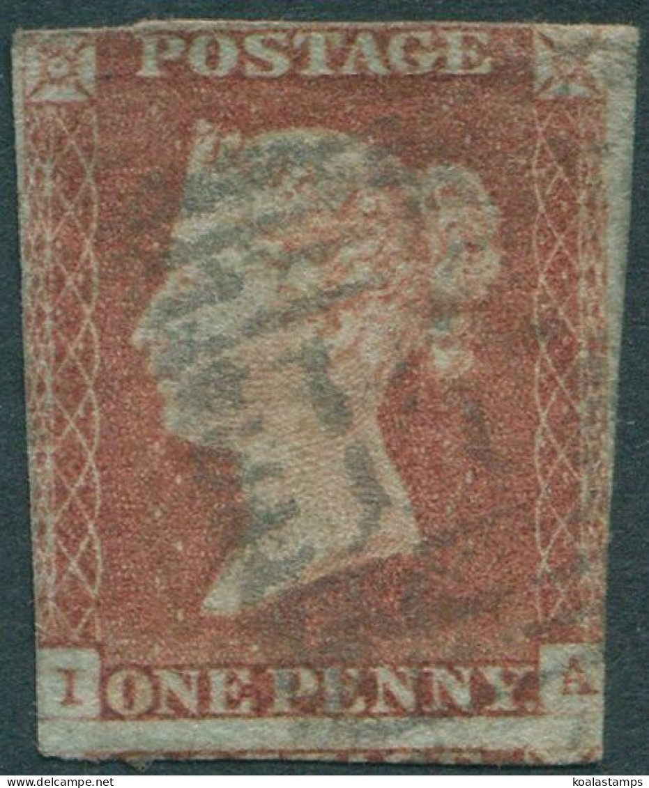 Great Britain 1854 SG8 1d Red-brown QV **IA Imperf FU (amd) - Unclassified