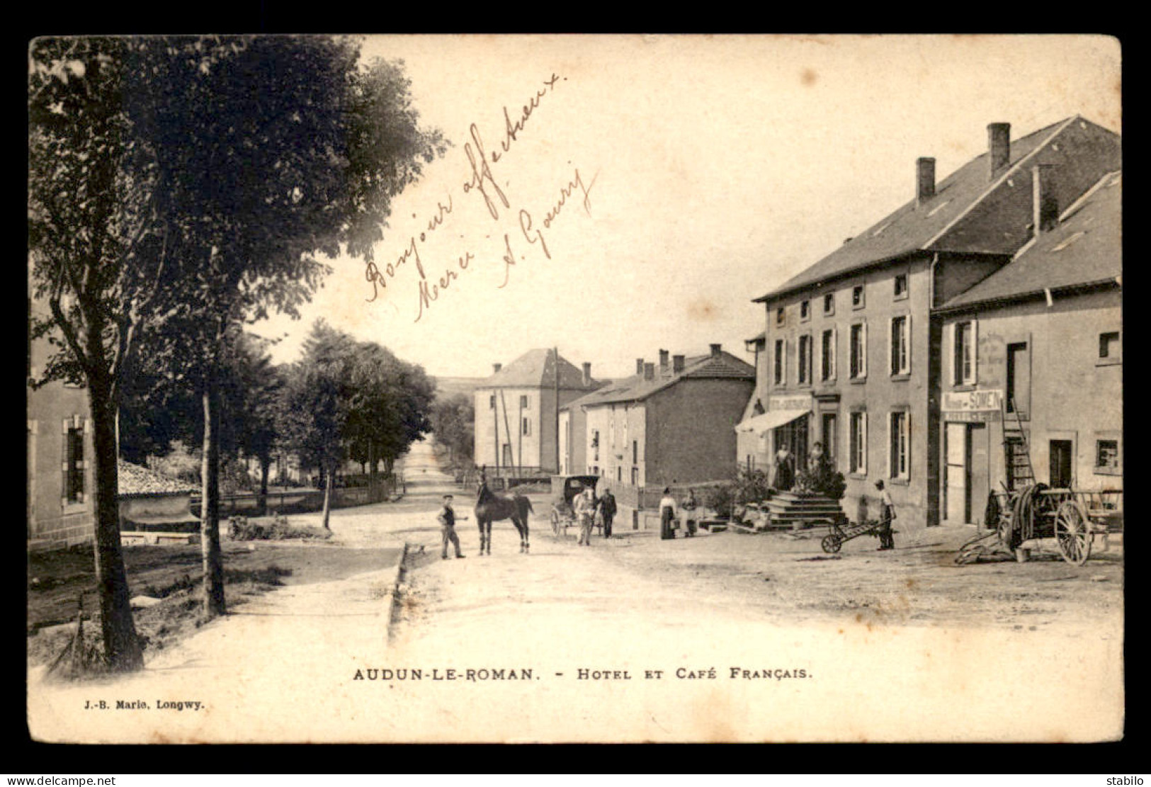 54 - AUDUN-LE-ROMAN - HOTEL ET CAFE FRANCAIS - Autres & Non Classés