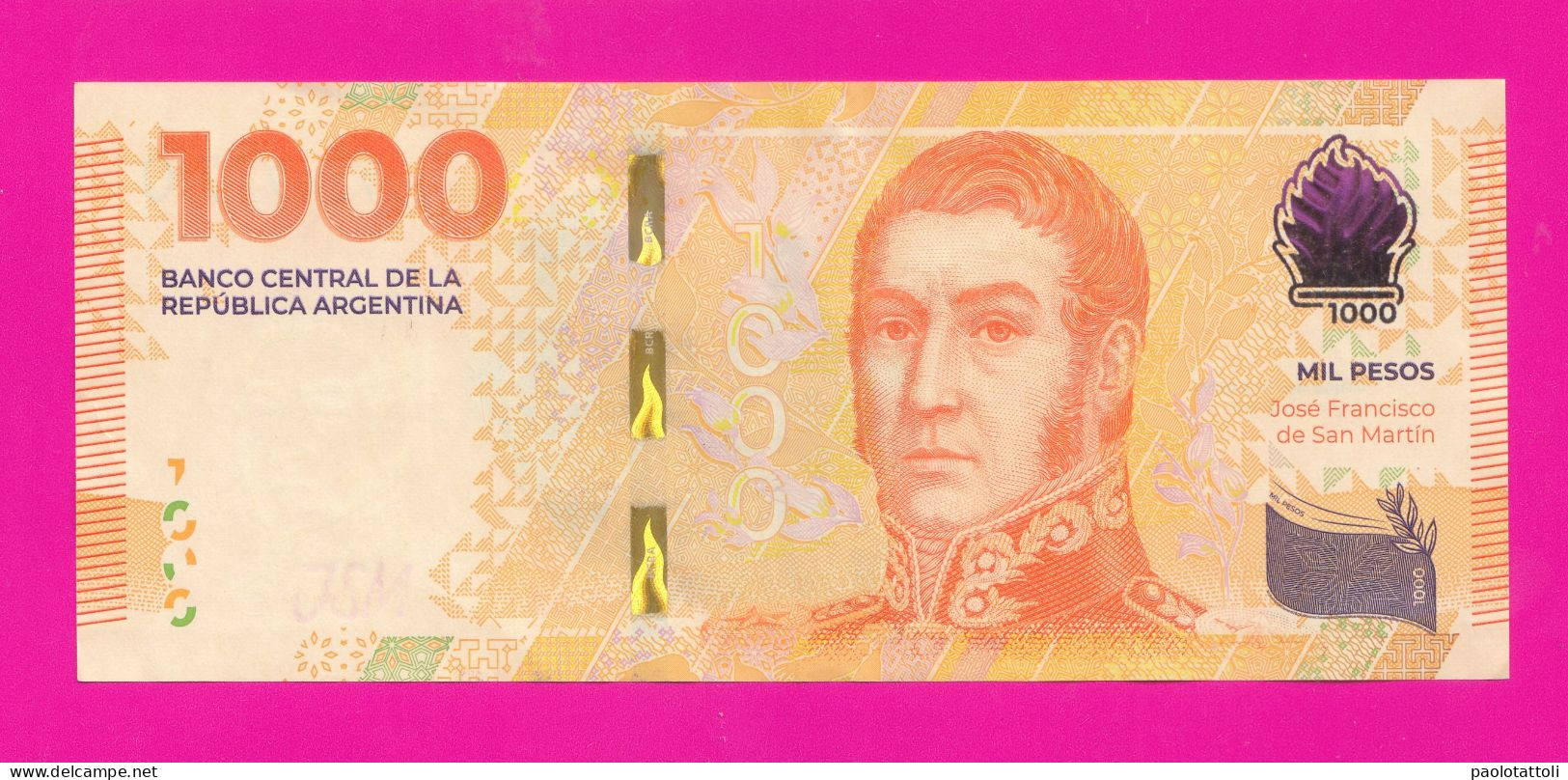 Argentina , 2023-2024 - 1000 Pesos. Obverse Portrait Of Josè Francisco De San Martin - Argentinië