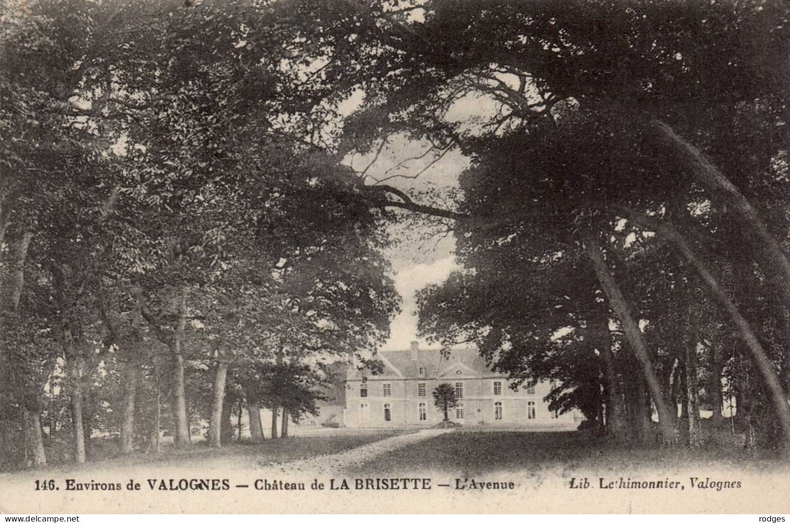 50 , Cpa  Environs De Valognes , 146 , Chateau De LA BRISETTE , L'Avenue (13956) - Altri & Non Classificati