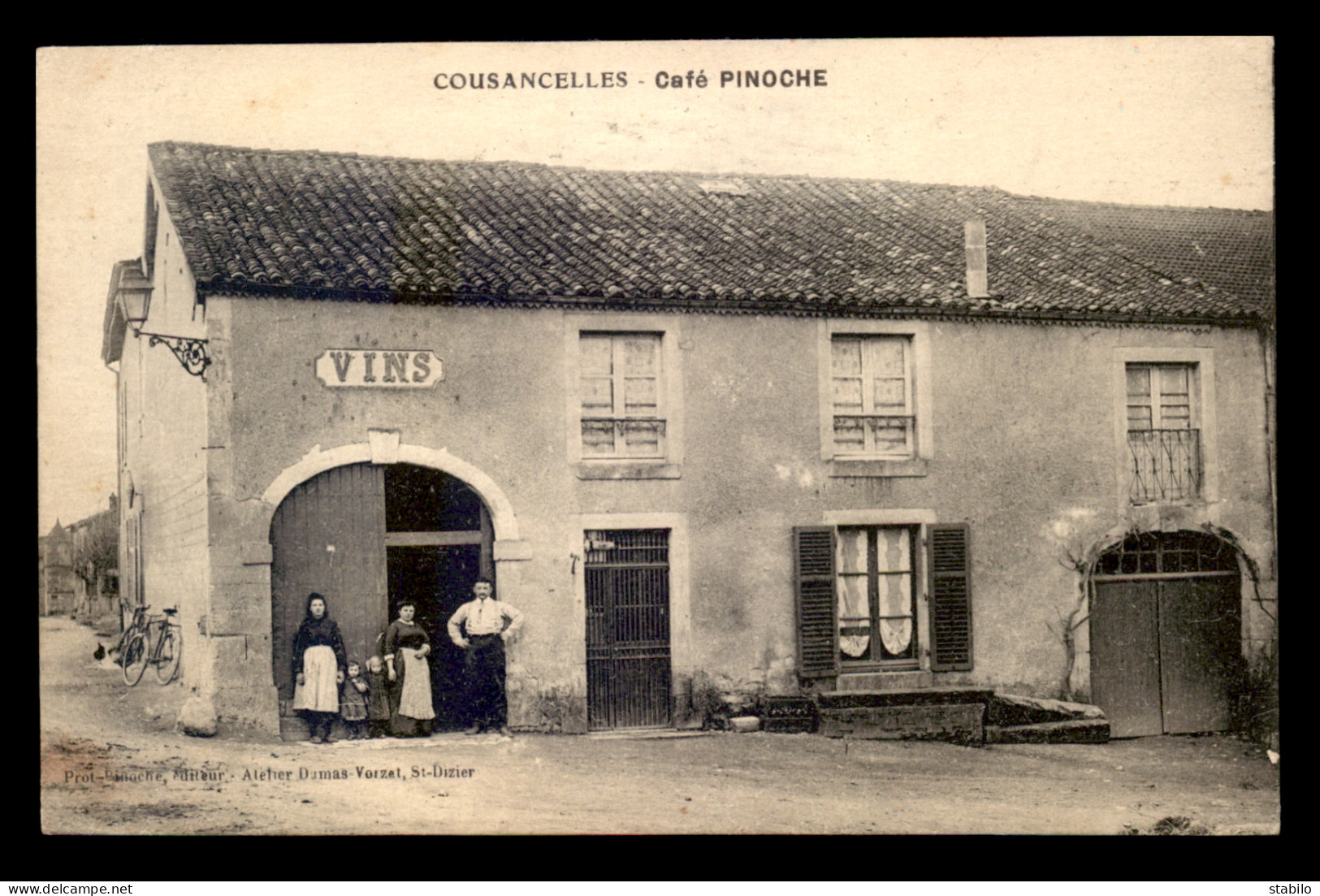 55 - COUSANCELLES - CAFE PINOCHE, EDITEUR DE LA CARTE - Sonstige & Ohne Zuordnung