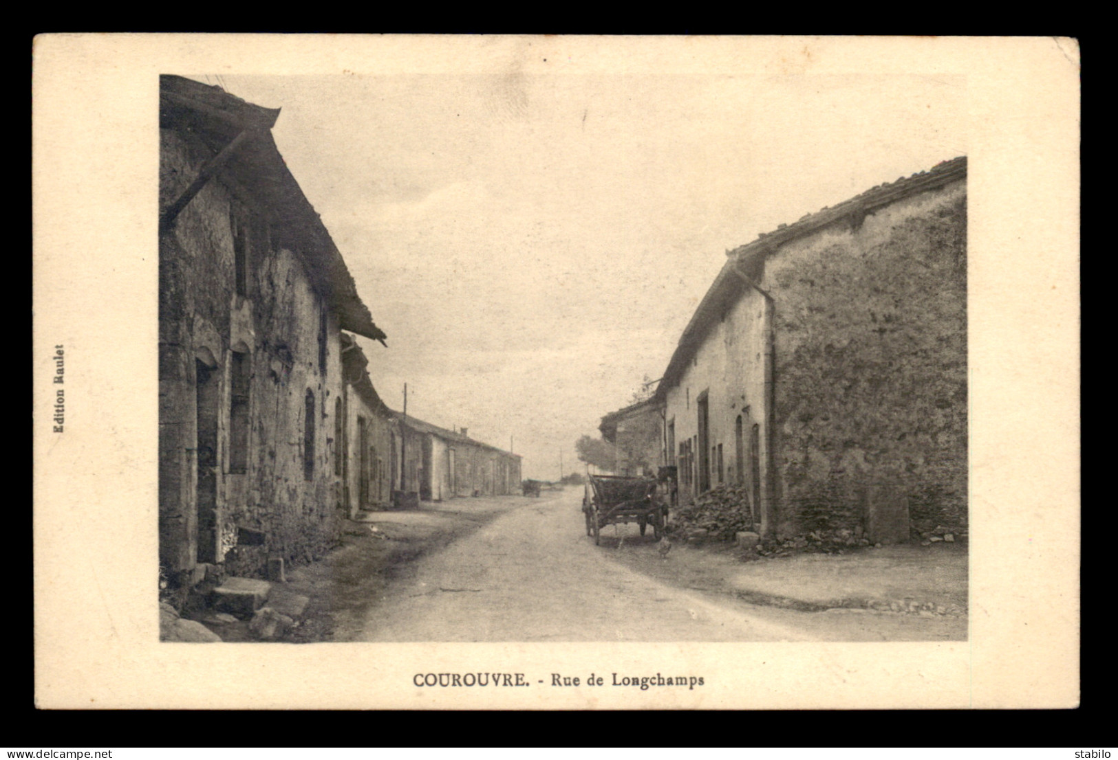 55 - COUROUVRE - RUE DE LONGCHAMPS - EDITEUR RAULET - Sonstige & Ohne Zuordnung