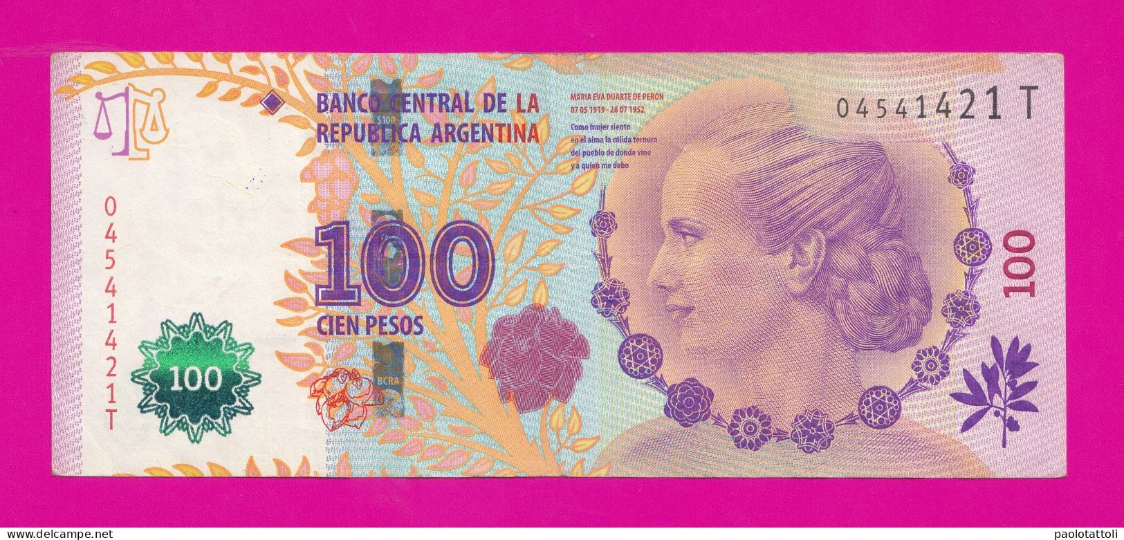 Argentina ,2014-2015 - 1000 Pesos. Suffix J. 60th Anniversary Of Death. Obverse Maria Eva Duarte De Peron. - Argentinien