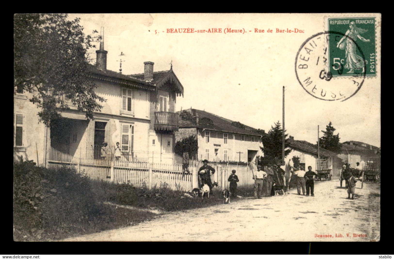 55 - BEAUZEE-SUR-AIRE - RUE DE BAR-LE-DUC - EDITEUR BRETON - Sonstige & Ohne Zuordnung