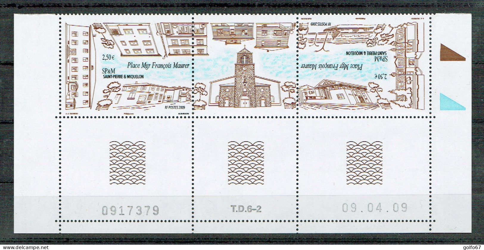 ST PIERRE & MIQUELON 2009 Y&T N° 953 à 954 Le Triptyque Daté NEUF** - Unused Stamps