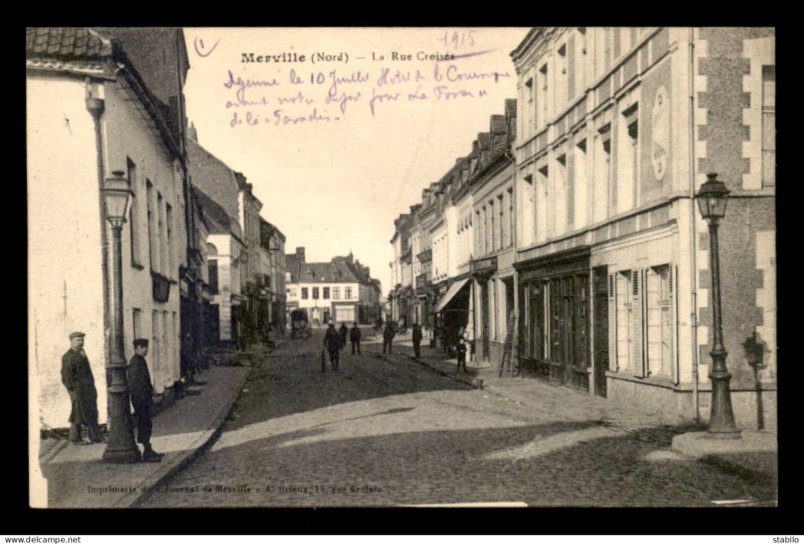 59 - MERVILLE - LA RUE CROISEE - Merville