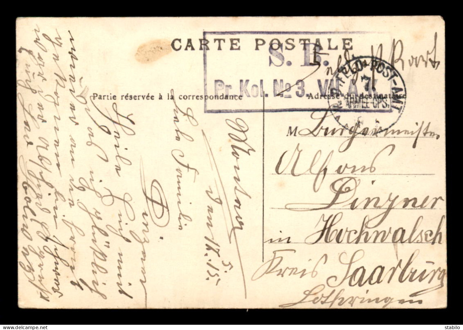 59 - LILLE - RUE FAIDHERBE - CACHET MILITAIRE ALLEMAND - Lille