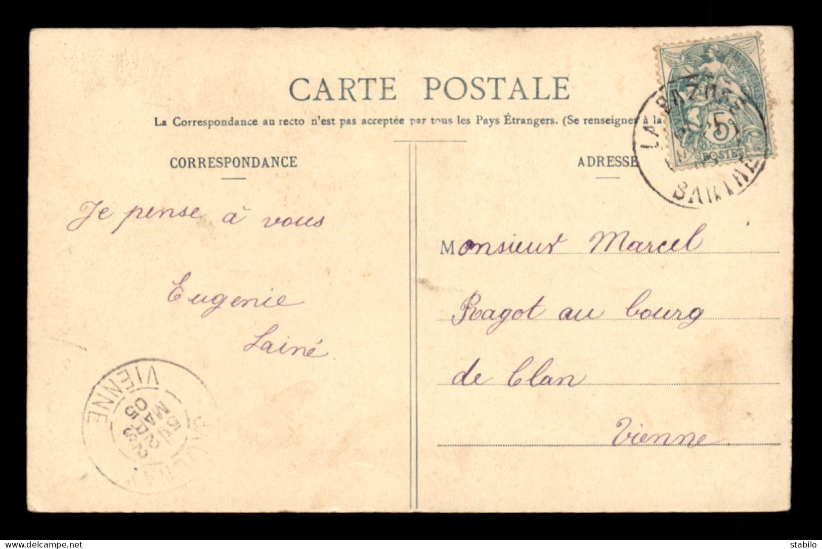 BERGERET - LA NOUVELLE ANNEE - 1905 - LA PAIX - Bergeret