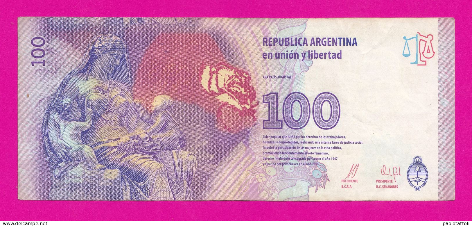 Argentina ,2015 - 1000 Pesos. Suffix T. 60th Anniversary Of Death. Obverse Maria Eva Duarte De Peron. - Argentinien