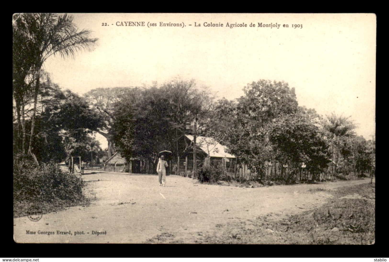 GUYANE - ENVIRONS DE CAYENNE - LA COLONIE AGRICOLE DE MONTJOLY EN 1903 - Sonstige & Ohne Zuordnung