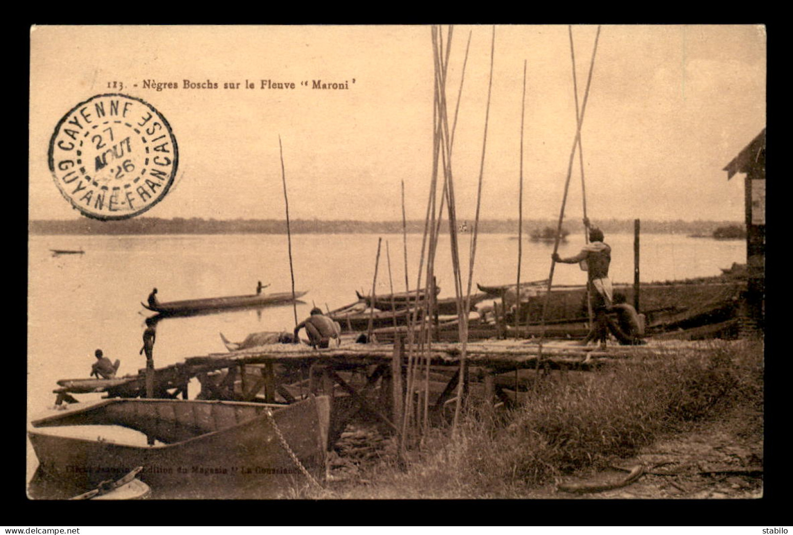 GUYANE - ST-LAURENT-DU-MARONI - NEGRES BOSCHS SUR LE FLEUVE MARONI - Saint Laurent Du Maroni