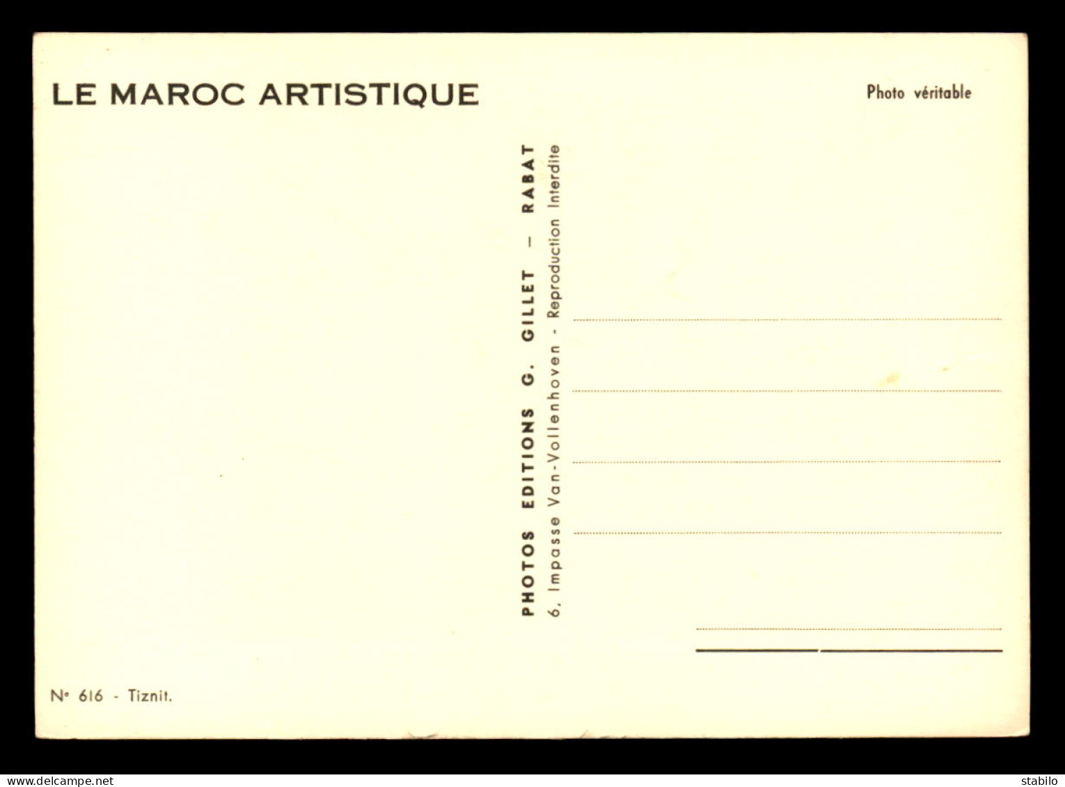 MAROC - TIZNIT - SERIE LE MAROC ARTISTIQUE - PHOTOS EDITIONS G. GILLET, RABAT - Other & Unclassified