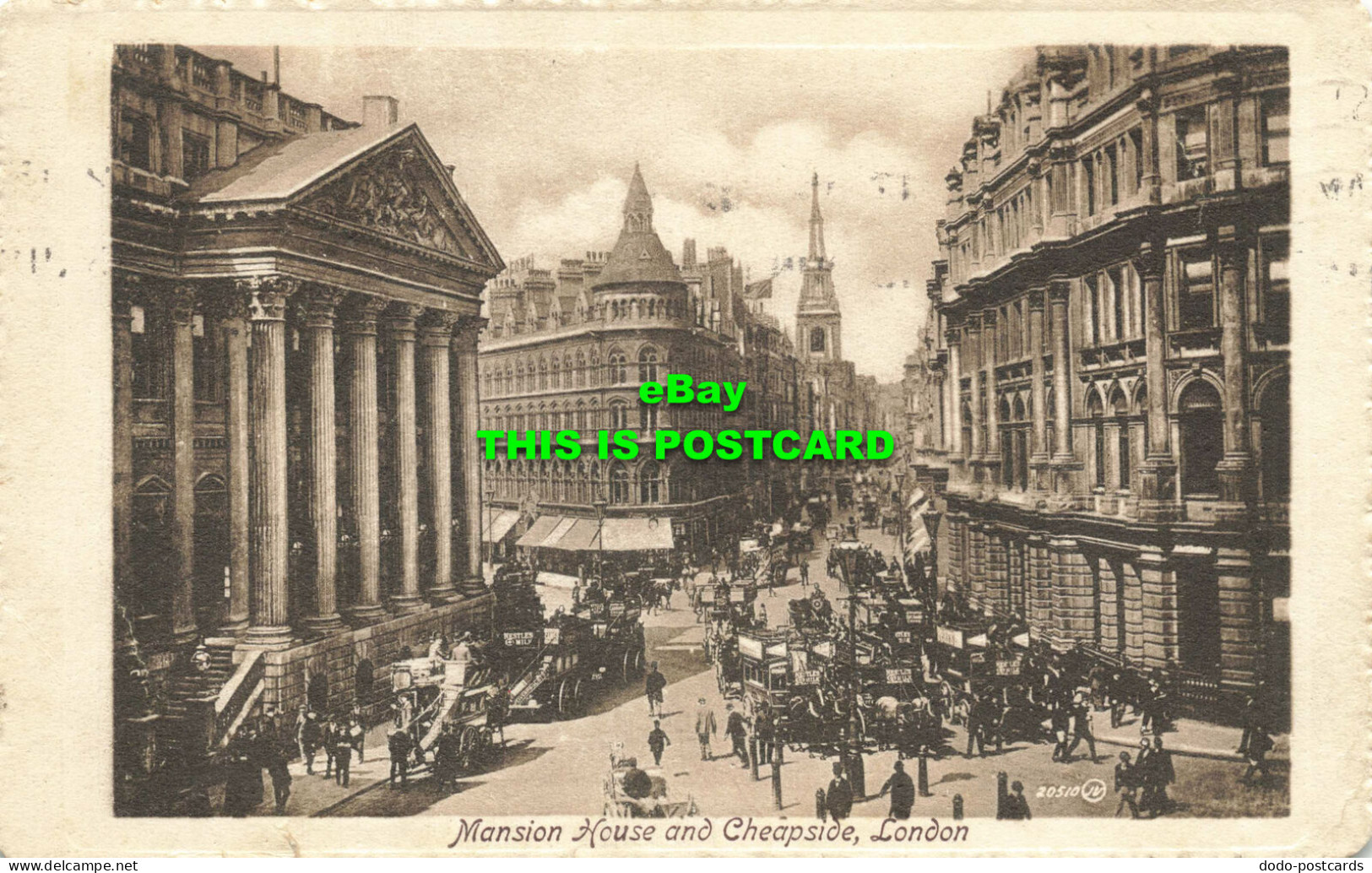 R601272 Mansion House And Cheapside. London. 20510. Valentines Series. 1914 - Other & Unclassified