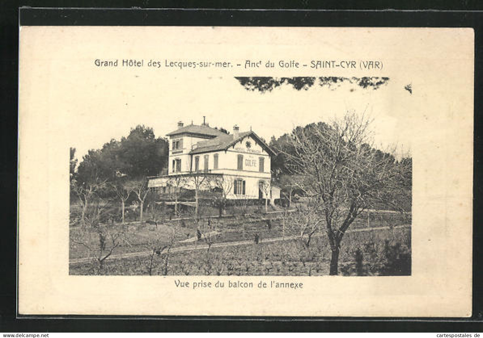 CPA Saint-Cyr, Grand Hotel Des Lecques-sur-Mer, Vue Rpise Du Balcon De L'annexe  - Saint-Cyr-sur-Mer
