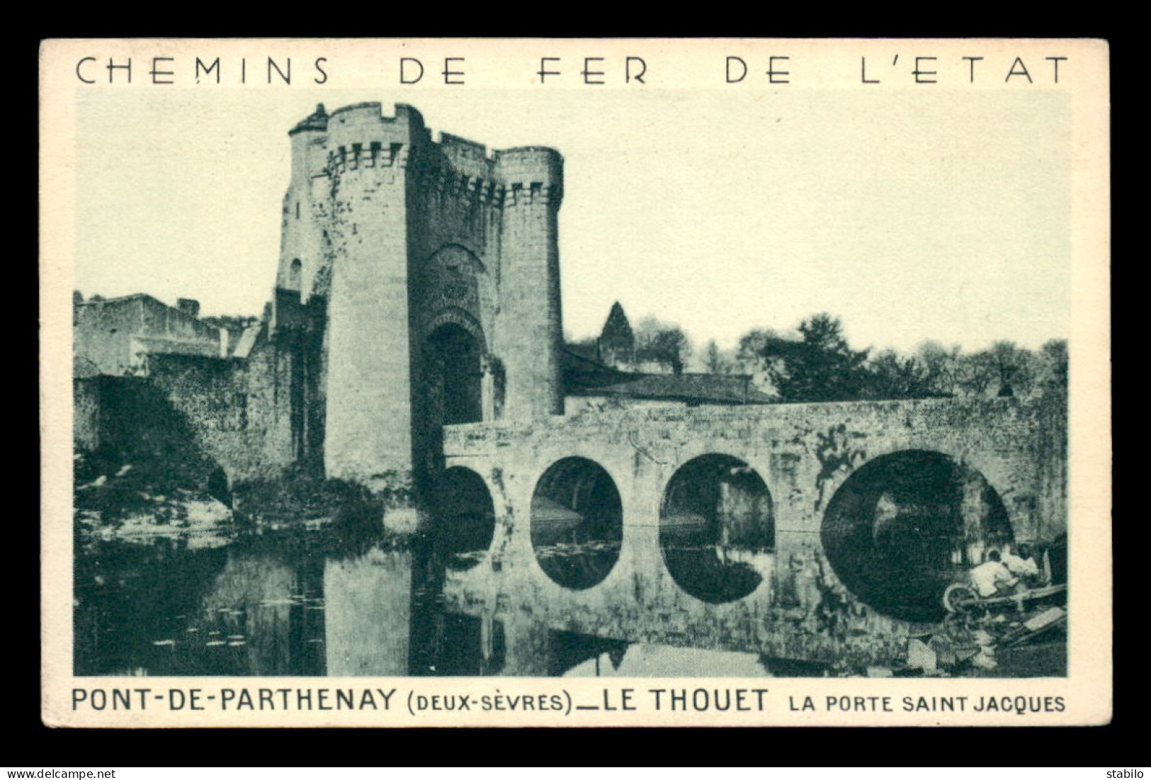 79 - PONT DE PARTHENAY - LE THOUET - PORTE ST-JACQUES - Parthenay