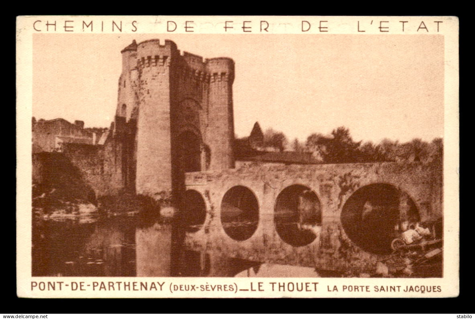 79 - PONT DE PARTHENAY - LE THOUET - PORTE ST-JACQUES - Parthenay