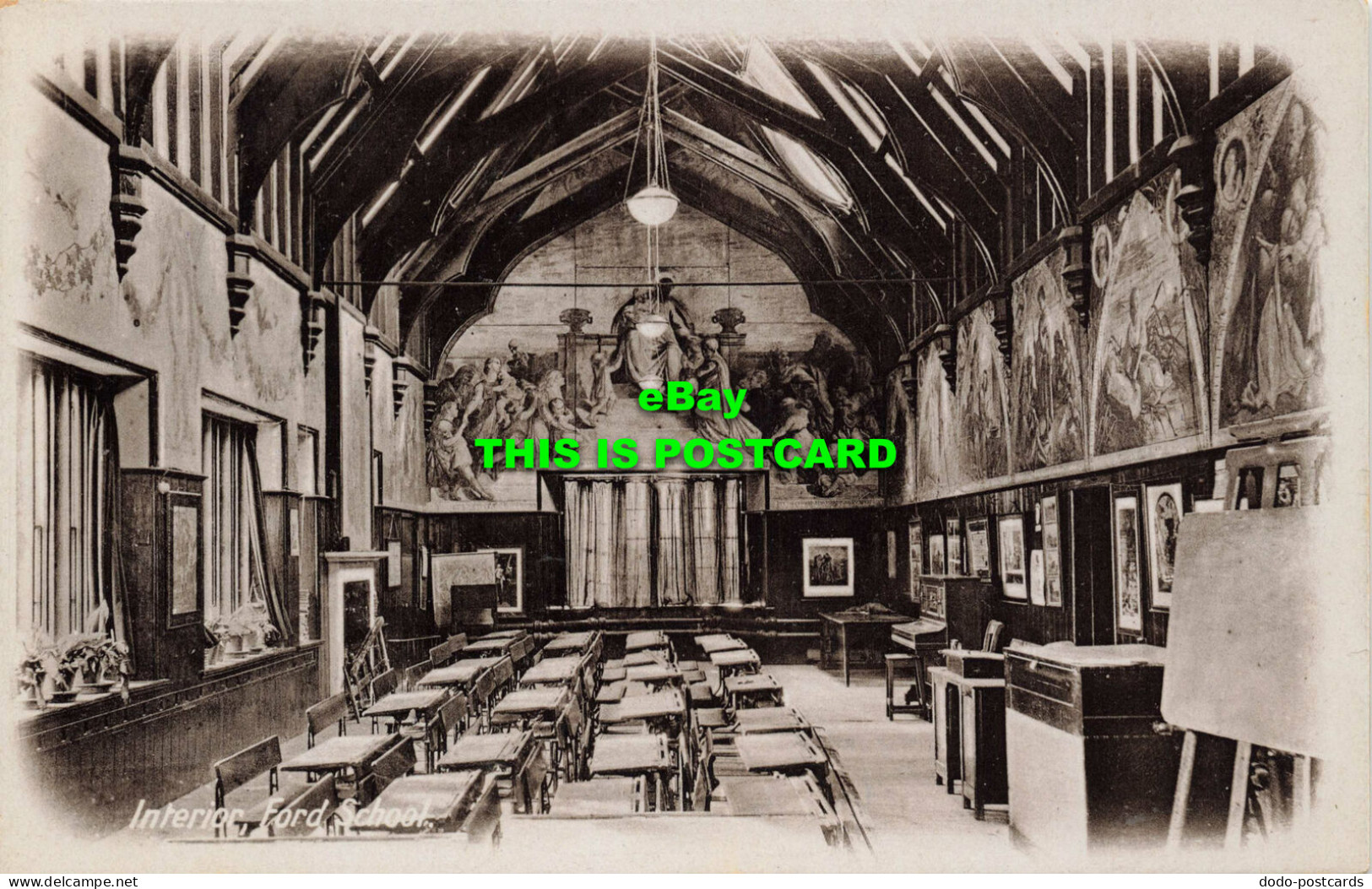 R603119 Ford School. Interior. Postcard - Wereld