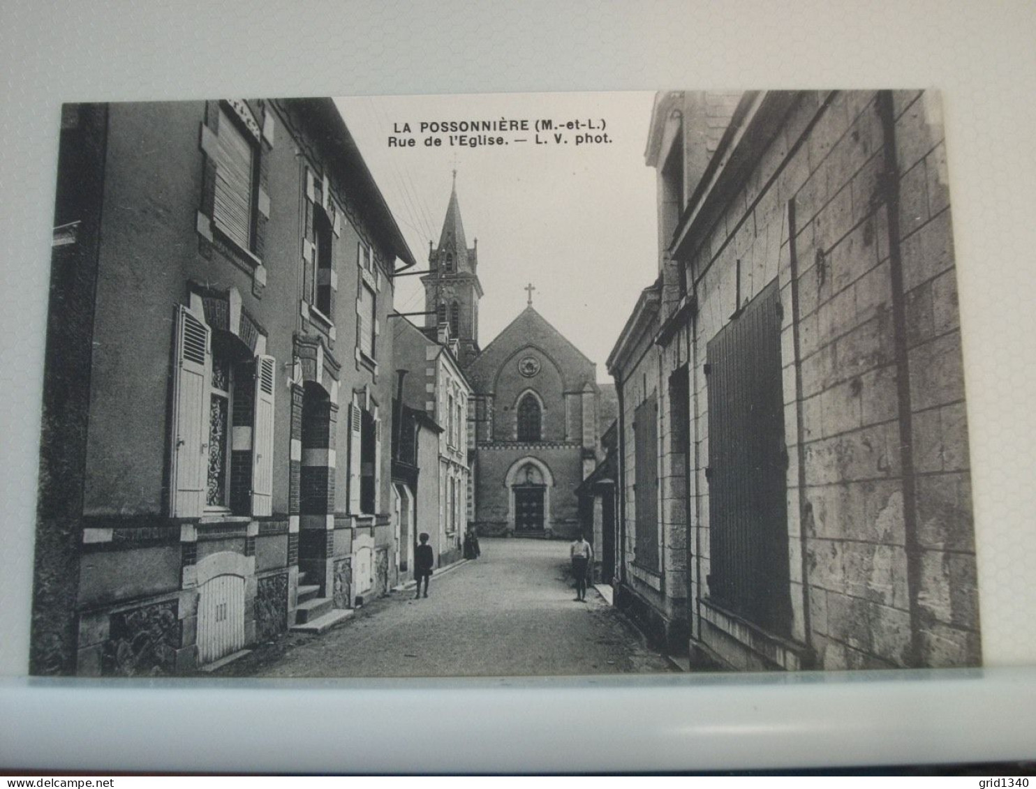 49 3145 CPA - 49 LA POSSONNIERE - RUE DE L'EGLISE  - ANIMATION - Sonstige & Ohne Zuordnung