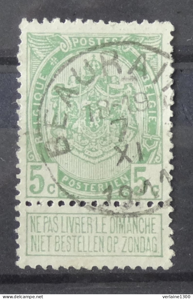 83 Avec Belle Oblitération Beauraing - 1893-1907 Armarios