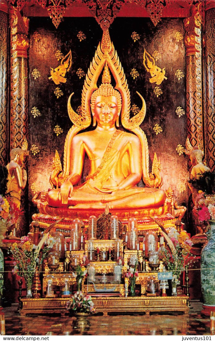 CPSM Statue Of Lord Buddha-Sri Mahathat Phisanuloke-Timbre       L2880 - Thaïland