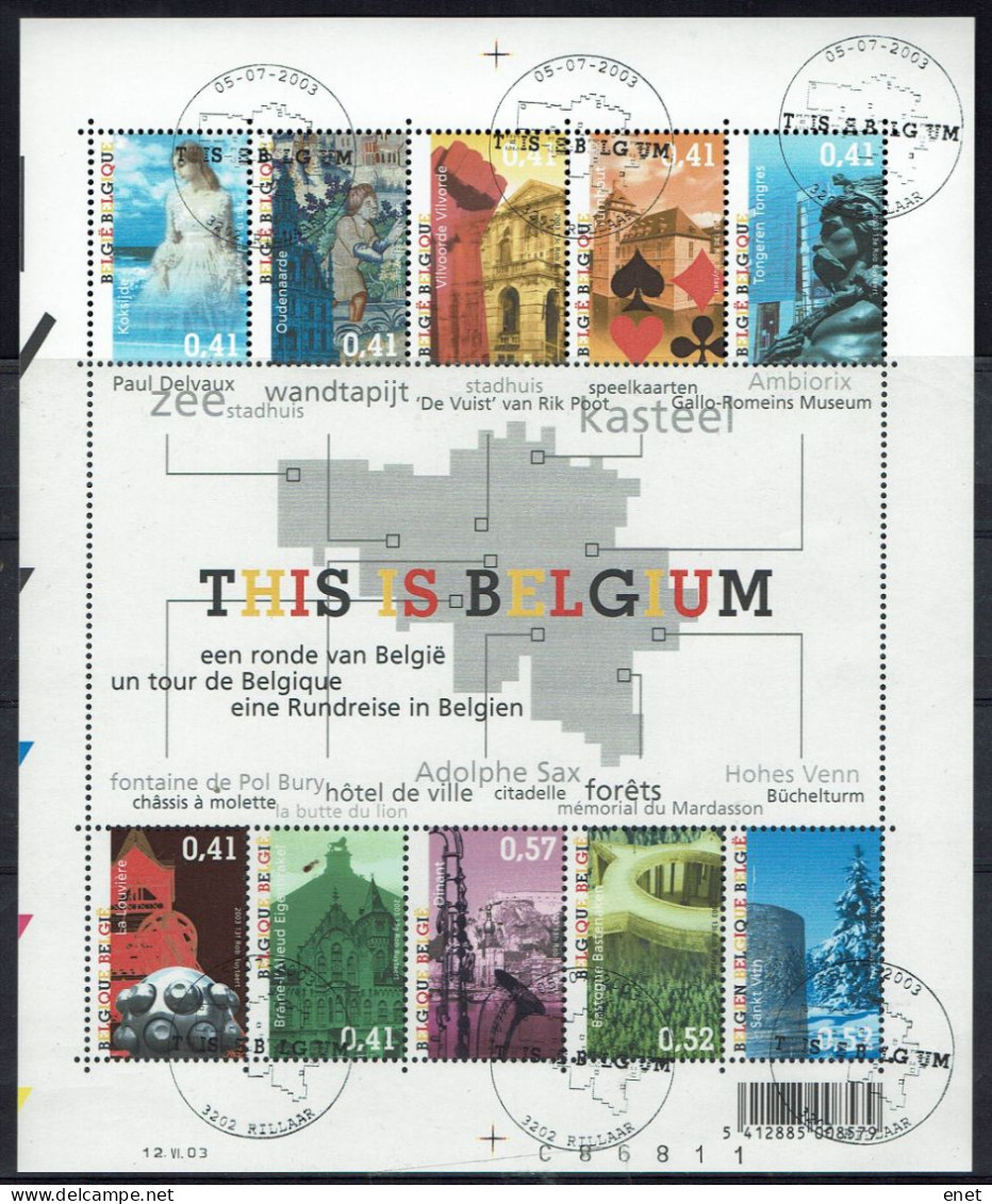 Belgie 2003 - OBP BL104° (3184/93) This Is Belgium - 2002-… (€)