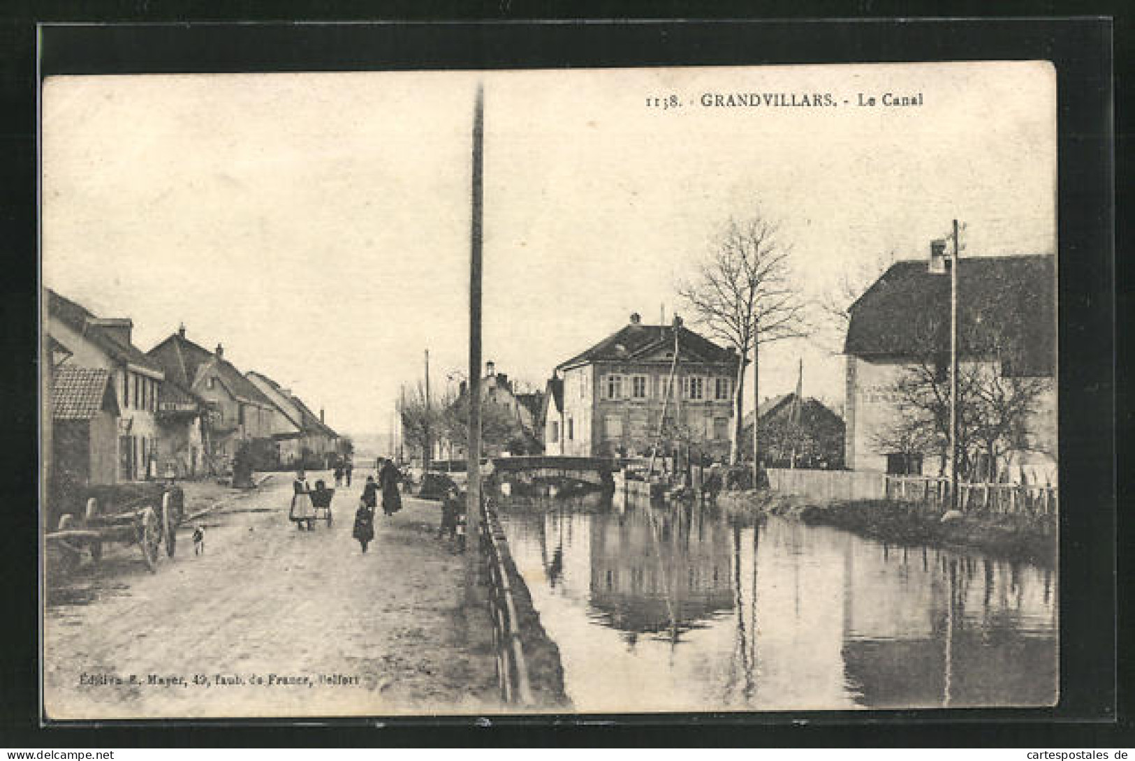 CPA Grandvillars, Le Canal  - Grandvillars