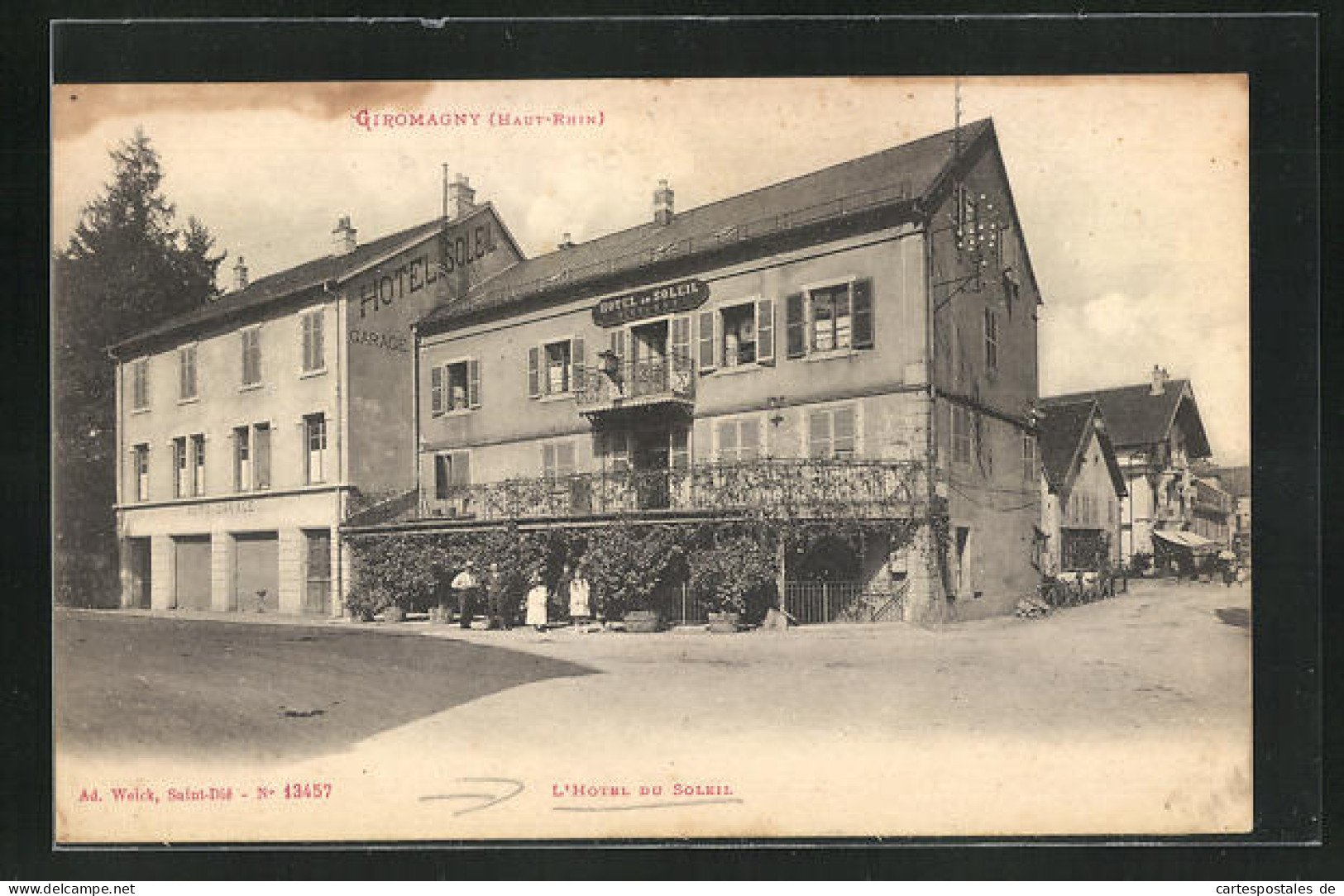 CPA Giromagny, L`Hotel Du Soleil  - Giromagny