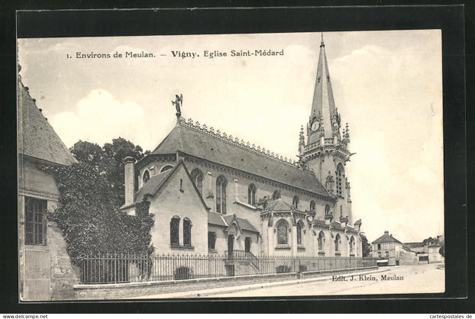 CPA Vigny, Eglise Saint-Mèdard  - Vigny