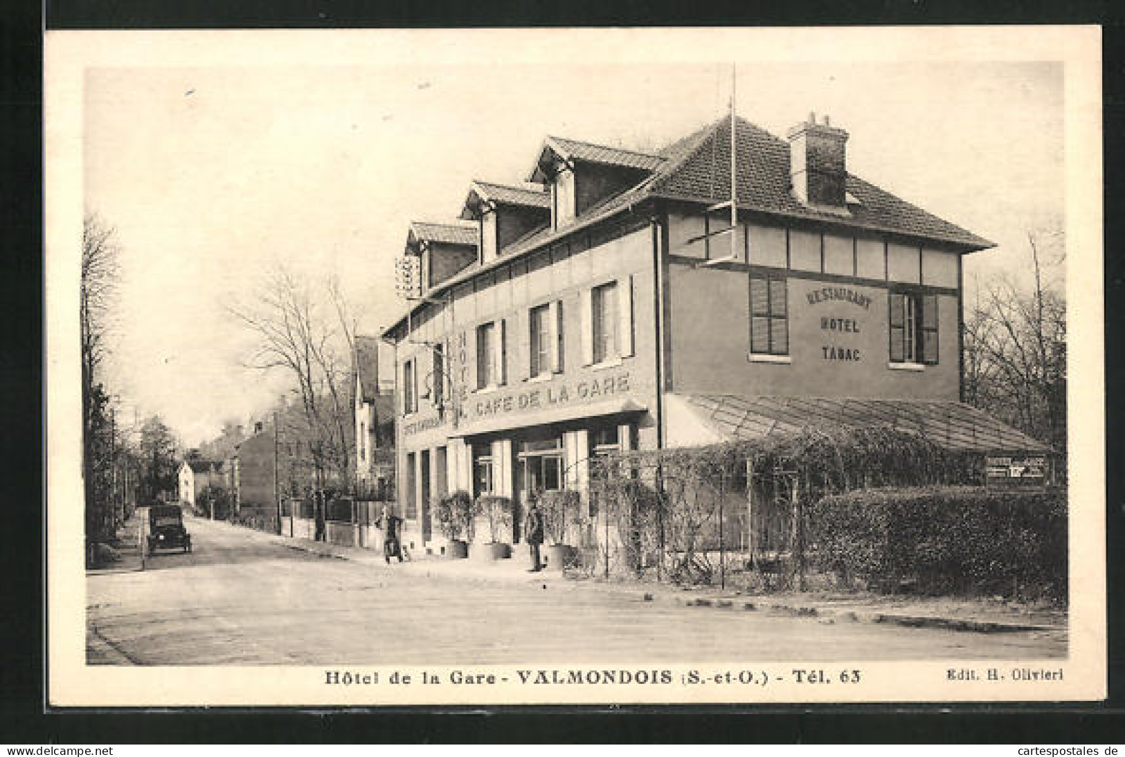CPA Valmondois, Hotel De La Gare  - Valmondois