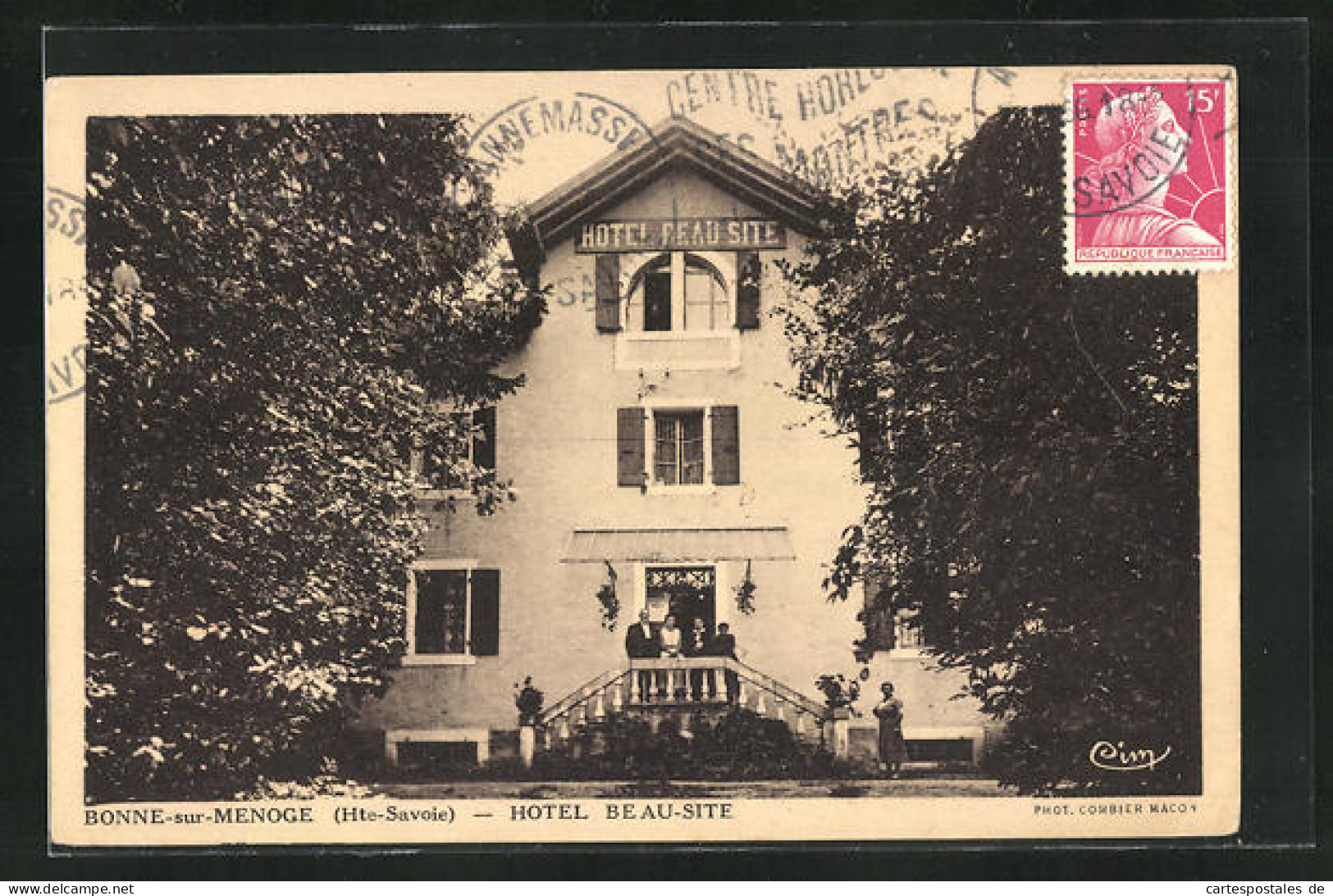 CPA Bonne-sur-Menoge, Hotel Beau-Site  - Bonne
