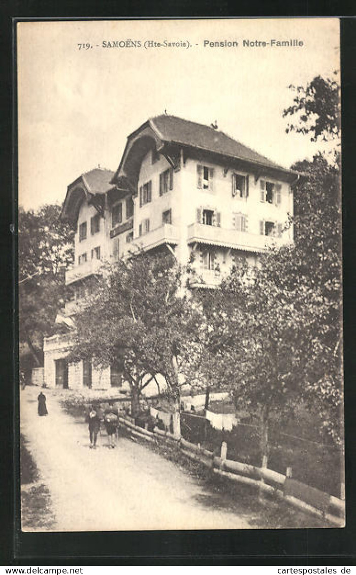 CPA Samoens, Pension Notre-Famille  - Samoëns