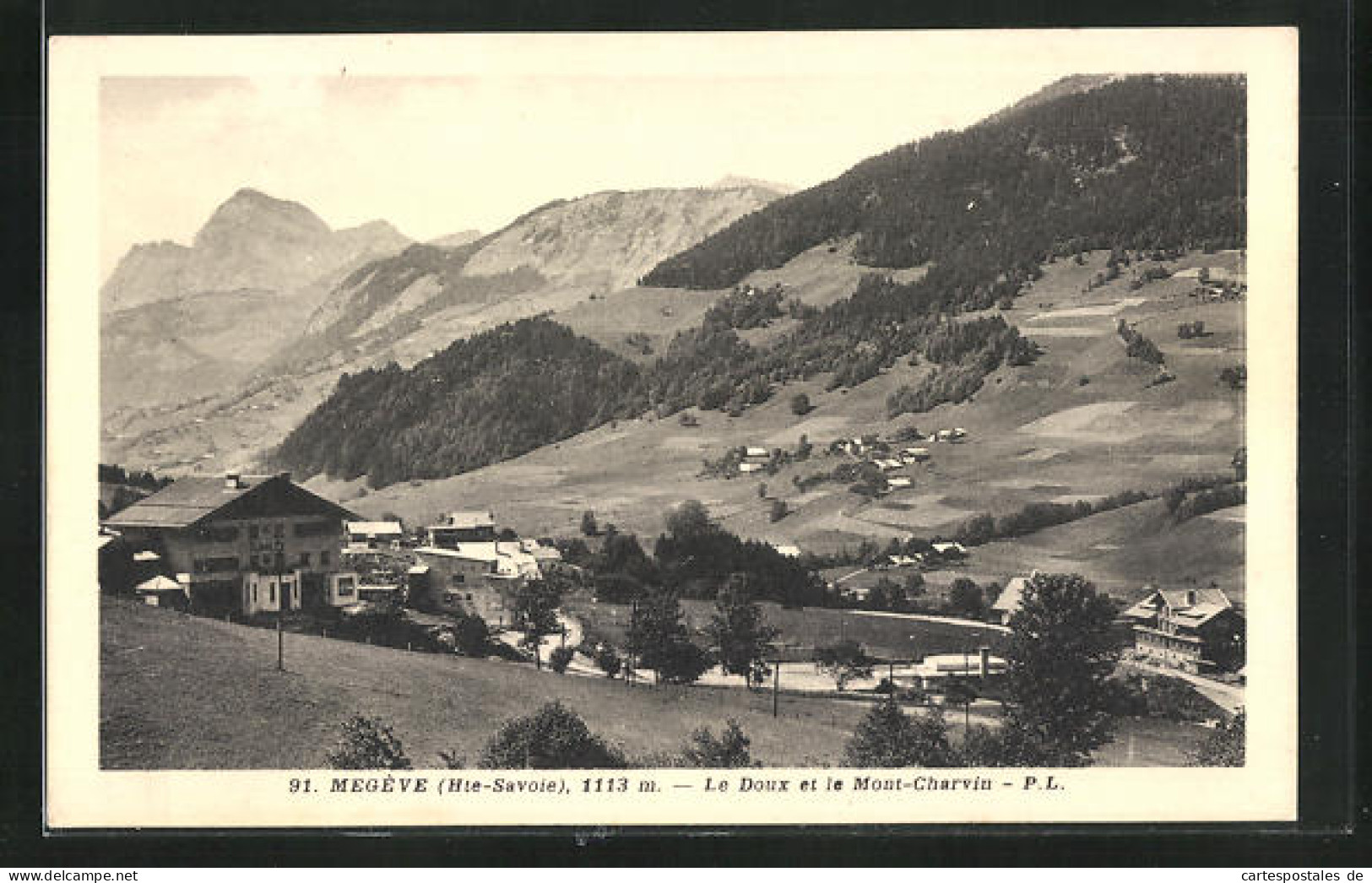 CPA Megève, Le Doux Et Le Mont-Charvin  - Megève