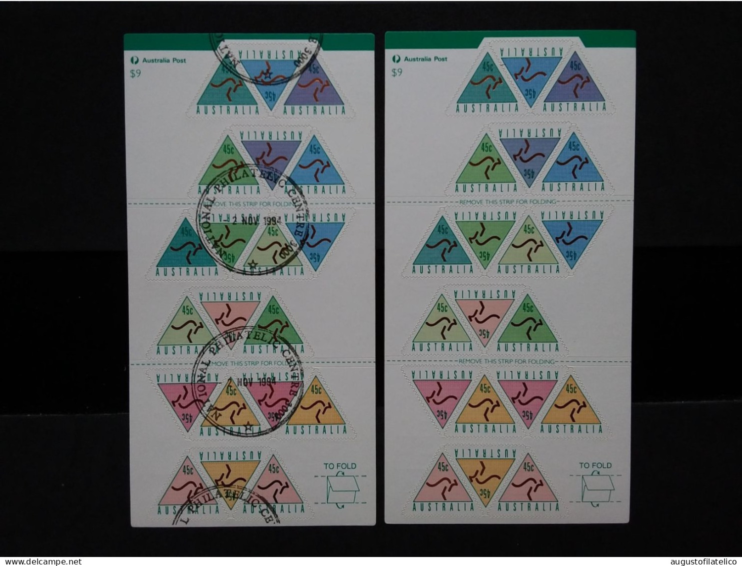 AUSTRALIA - 2 Libretti 1994 Autoadesivi - Nuovo + Timbrato (sottofacciale) + Spese Postali - Postzegelboekjes