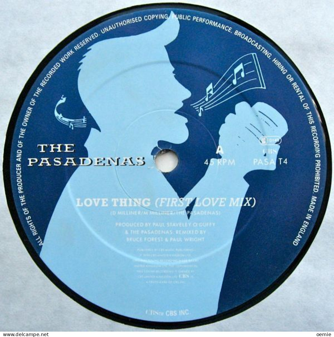 THE PASADENAS   LOVE THING - 45 T - Maxi-Single