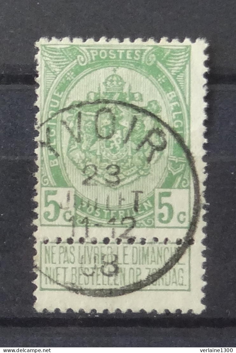 83 Avec Belle Oblitération Yvoir - 1893-1907 Wappen